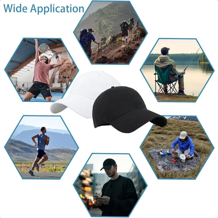 20 حزمة قبعة بيسبول فارغة قبعات سائقي الشاحنات السائبة بالجملة القبعات قابل للتعديل عادي للرجال والنساء #5