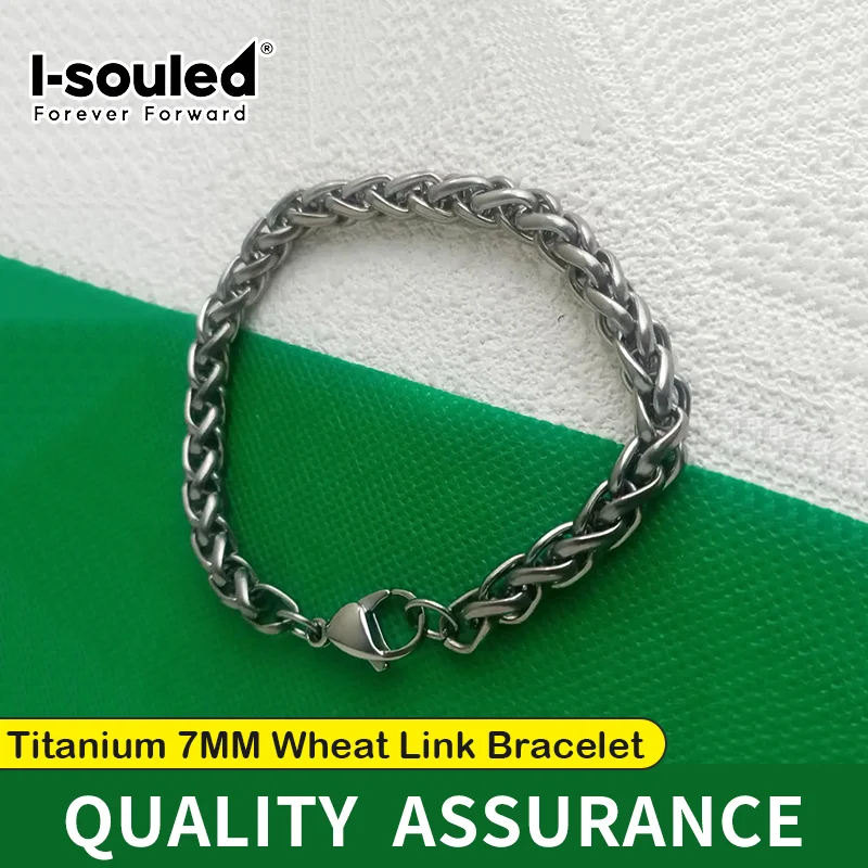 

7.0mm pure titanium retro dragon bone chain bracelet, versatile and trendy for men and women