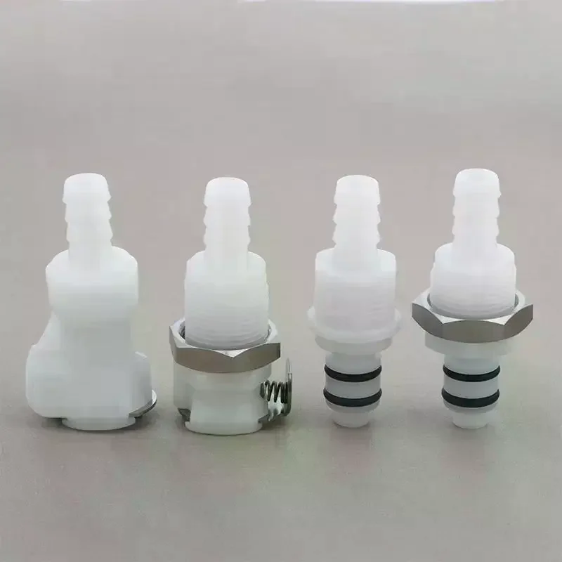 Disconnect Fitting Coupling Hose Joint Quick Shut-Off Male Female Hose Barb Valved 1/4 5/16 3/8 Tube Connector Quick Coupler