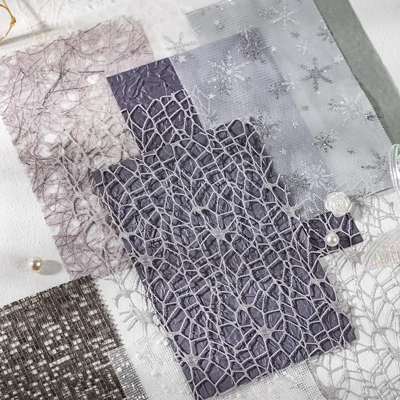 16 Sheets/Bag Laser Cut Special Paper for Scrapbooking DIY, Junk Journal, Collage Decoration, Card Making Craft Supplies image 5