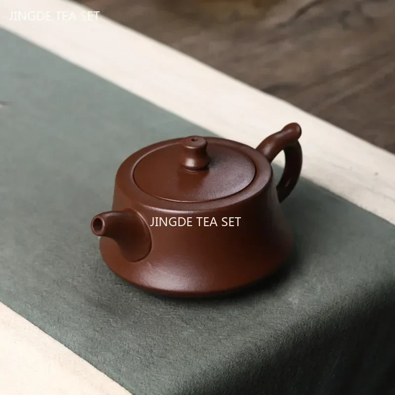 180ml Chinese Yixing Purple Clay Tea Pot Home Dahongpao Customized Teaware Handmade Xishi Teapot Kettle Tea Ceremony