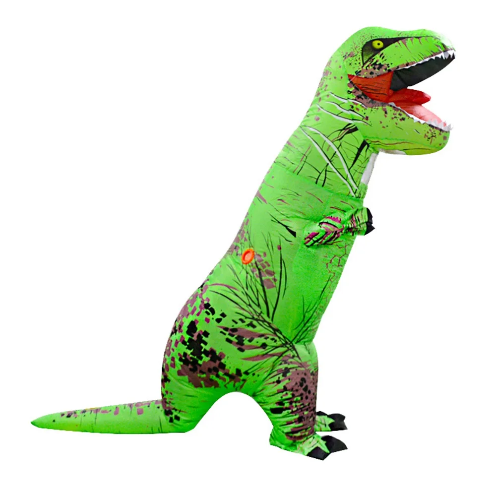 Dinosauro gonfiabile Cosplay dinosauro tuta Halloween T rex Costume per adulti gonfiare costumi