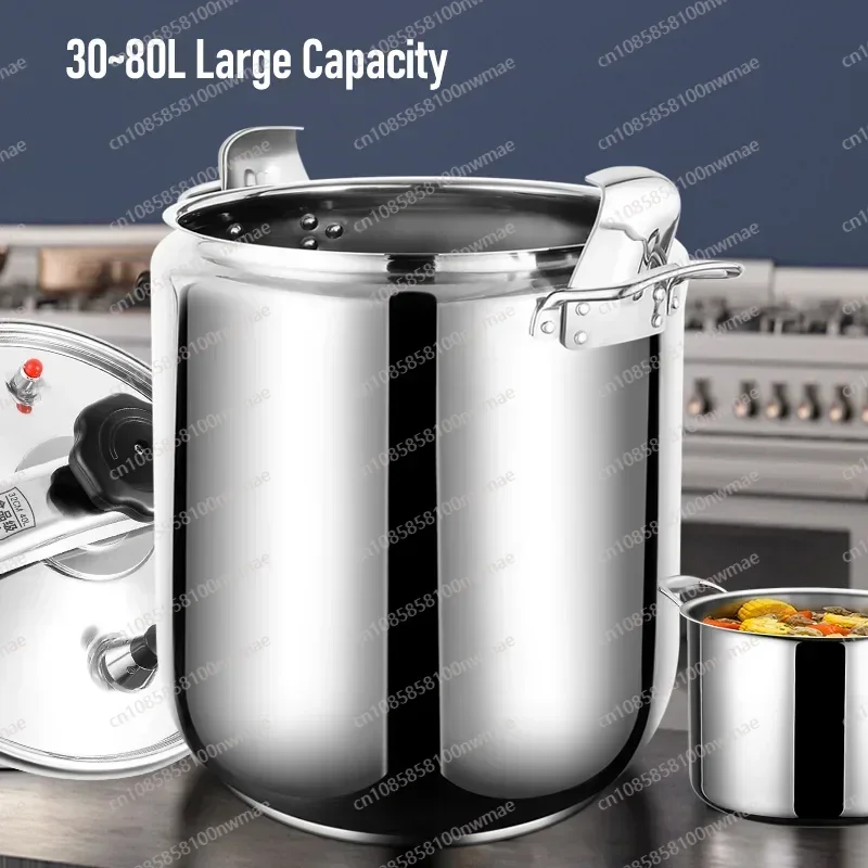 Large Capacity Commercial Pressure Cooker Safety Explosion-Proof Stainless Steel Pressure Cookers