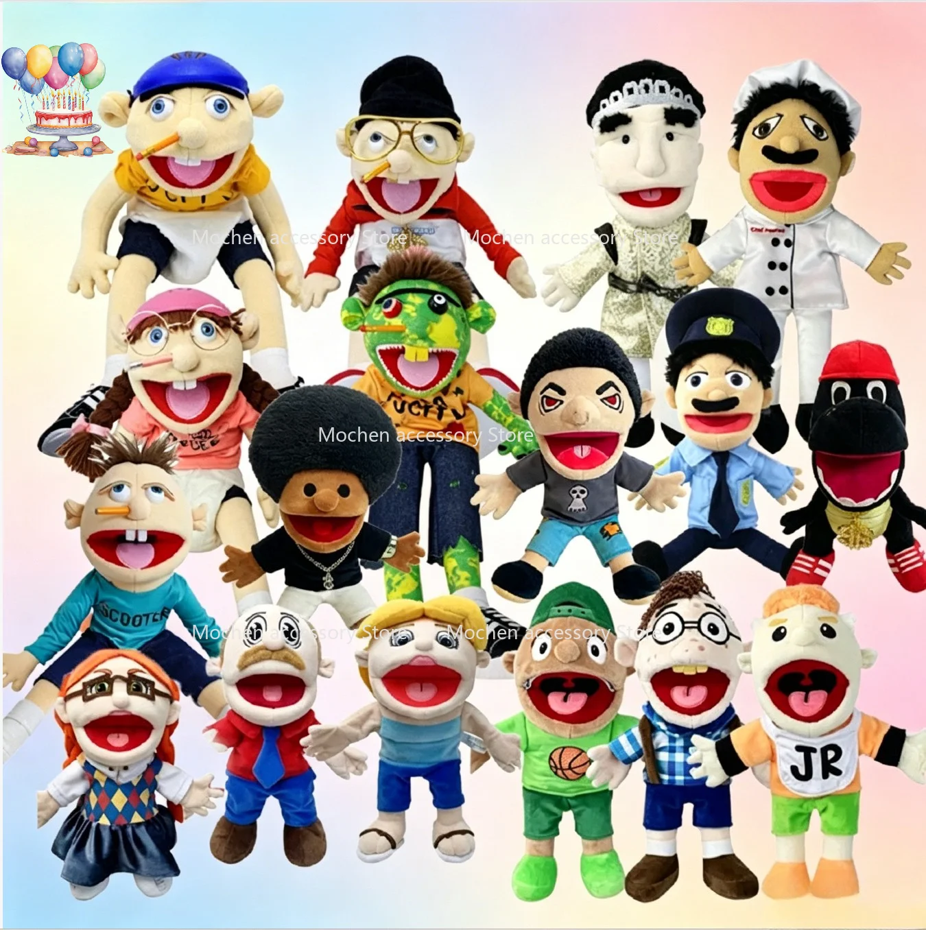 Marioneta de Jeffy, el Niño Zombi, Juguete de Peluche Kawaii, Marioneta de Mano de Jeffy, Muñeco Realista SML de la Familia Jeffy, Regalo de Cumpleaños