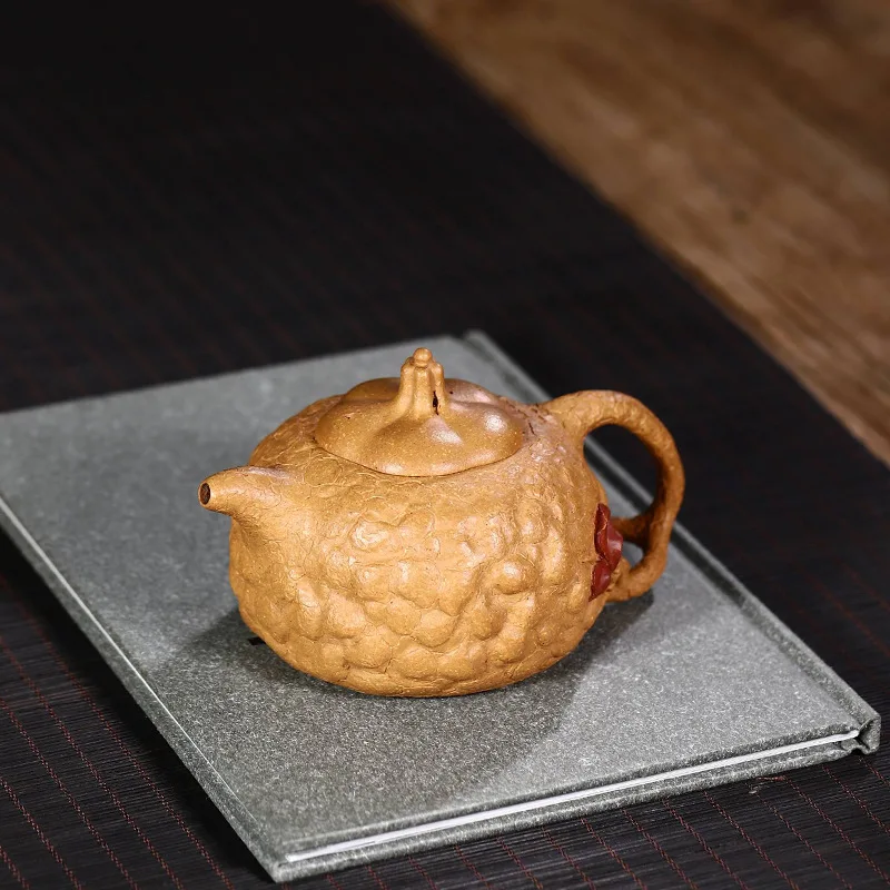 Dropshipping Yixing Pure Handmade Original Ore Purple Clay Teapot High-End Set From Tree Resin For Spring Tea