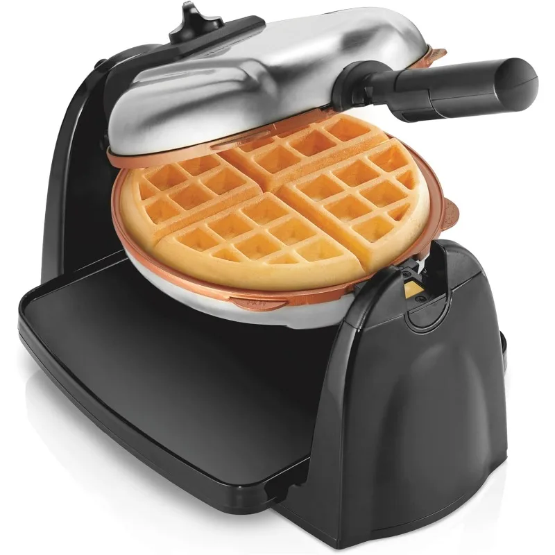 

Hamilton Beach Belgian Waffle Maker with Removable PFAS-Free Durathon Nonstick Coated Plates Easy Flip Ceramic Grids