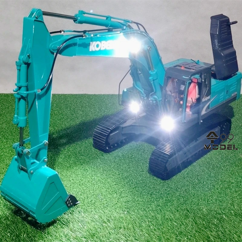 350 Hydraulic RC Excavator Metal Model 1/14 Tracked Excavator Construction Machinery RTR Version Remote Control Truck Model Toy