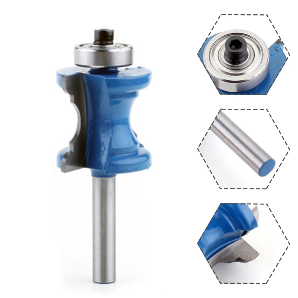 Blue Router Bit Table Chair Line Woodworking Tool Carbide Tipped Engraving Machine No Burr No Edges Smooth Cutting