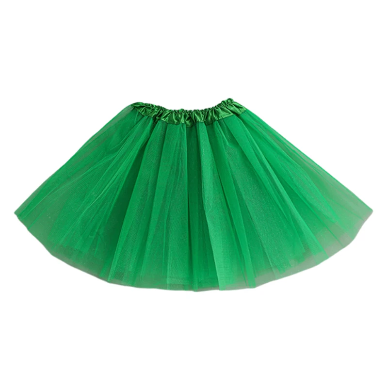 Girls Ballet Dancewear Tutus Mini Skirt Children Dance Party Ballet Tulle Tutu Skirts 3 Layers Princess Birthday Party Gift 2-8Y