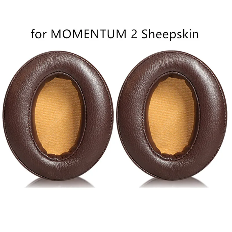 Sostituzione 1 paio di cuscinetti per le orecchie in pelle di pecora per Sennheiser MOMENTUM 1 2 3 cuffie cuscinetti per le orecchie auricolare cuscino in schiuma cuscino per l'orecchio