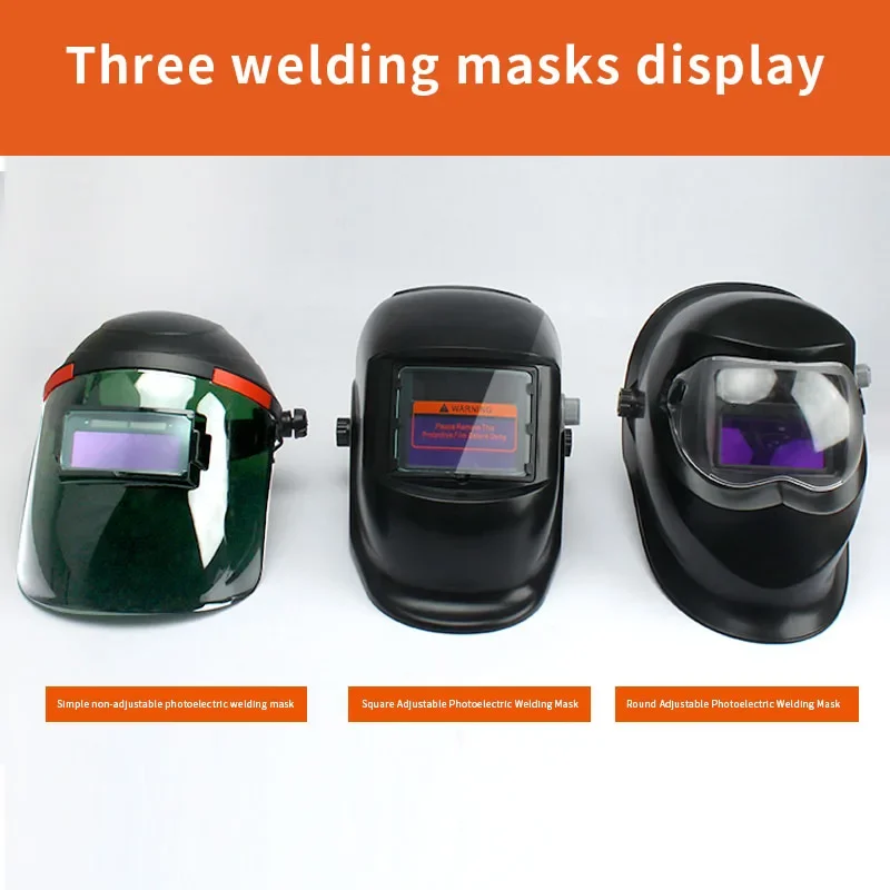 Solar Auto Darkening Adjustable Welding Mask Helmet Automatic Welding Shield Head-Mounted  Argon Arc Welding ProtectIve  Cap