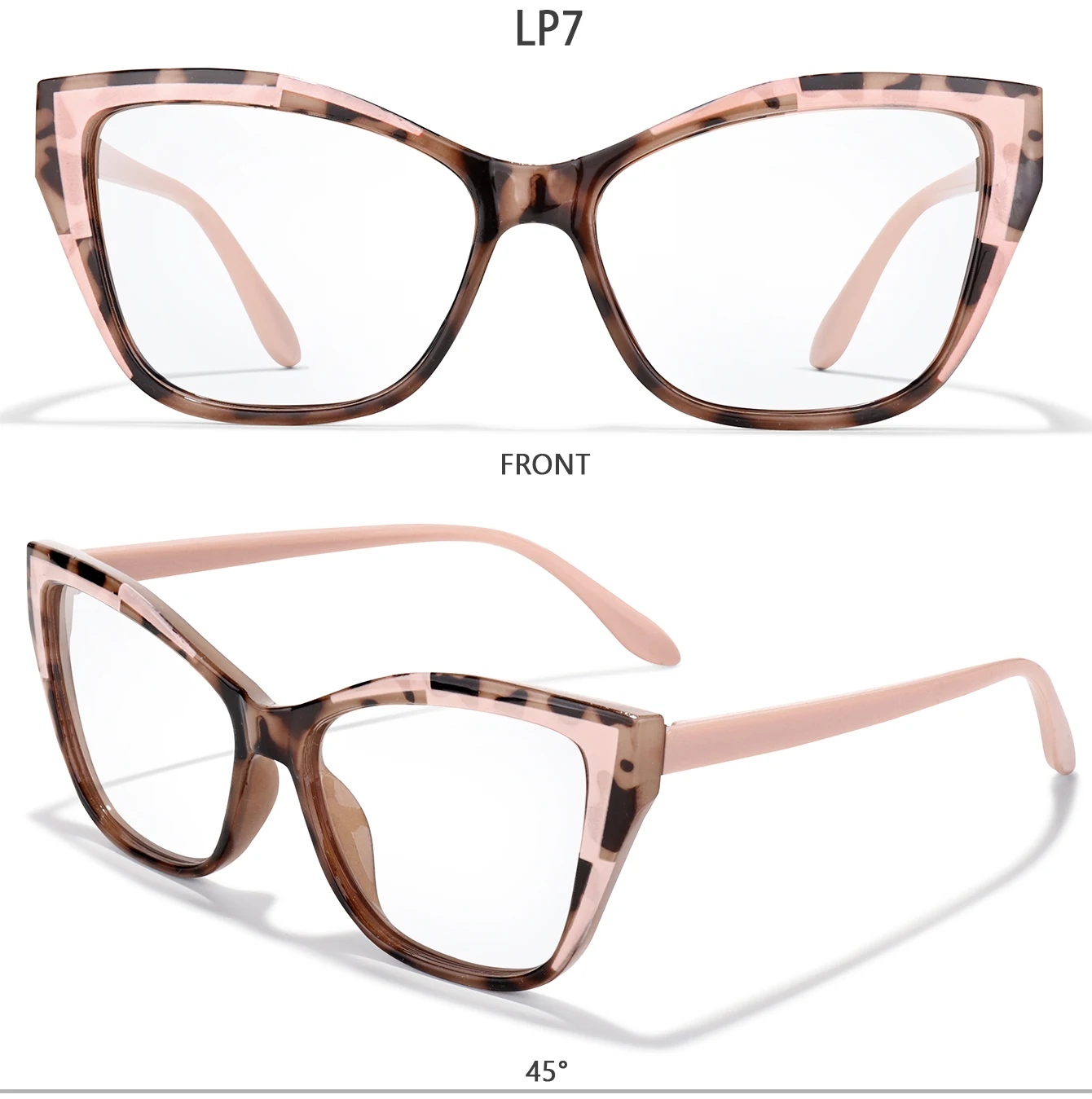 Trendige Cateye-Lesebrillen für Männer und Frauen, Surf-Internet-Brillen mit UV-Schutz, Presbyopie-Brillen +150 +200 – Detail 5