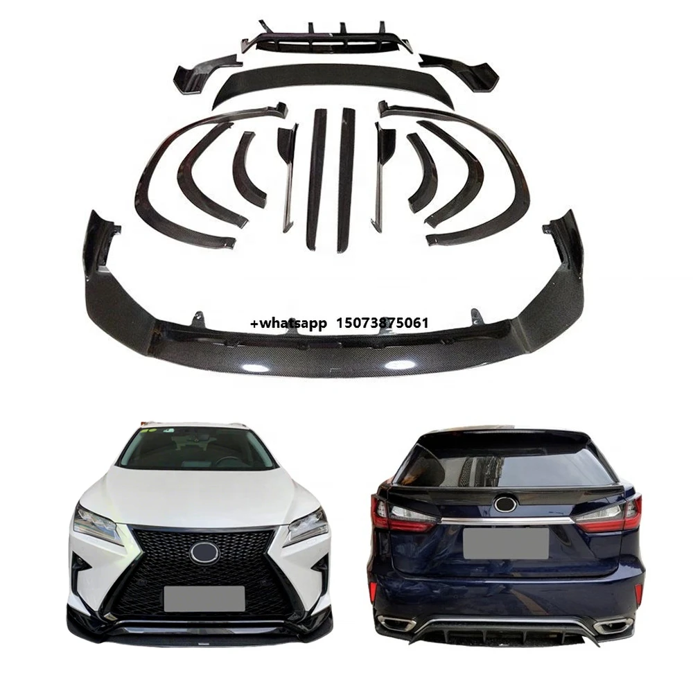 

Yiku New Upgrade ART Carbon Fiber Exhaust Body Kit for RX300/RX350/RX450 F-Sport 2016-2019 Facelift Spoiler Front Lip