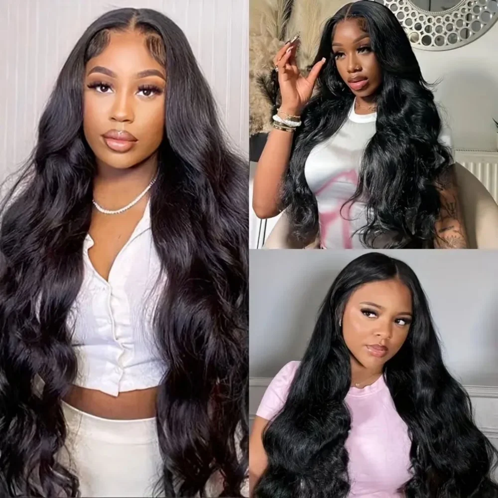 

40 Inch Body Wave Human Hair Wig HD 13x6 Lace Frontal Brazilian Pre-Plucked 13x4 Lace Front Wigs 200 Density for Women
