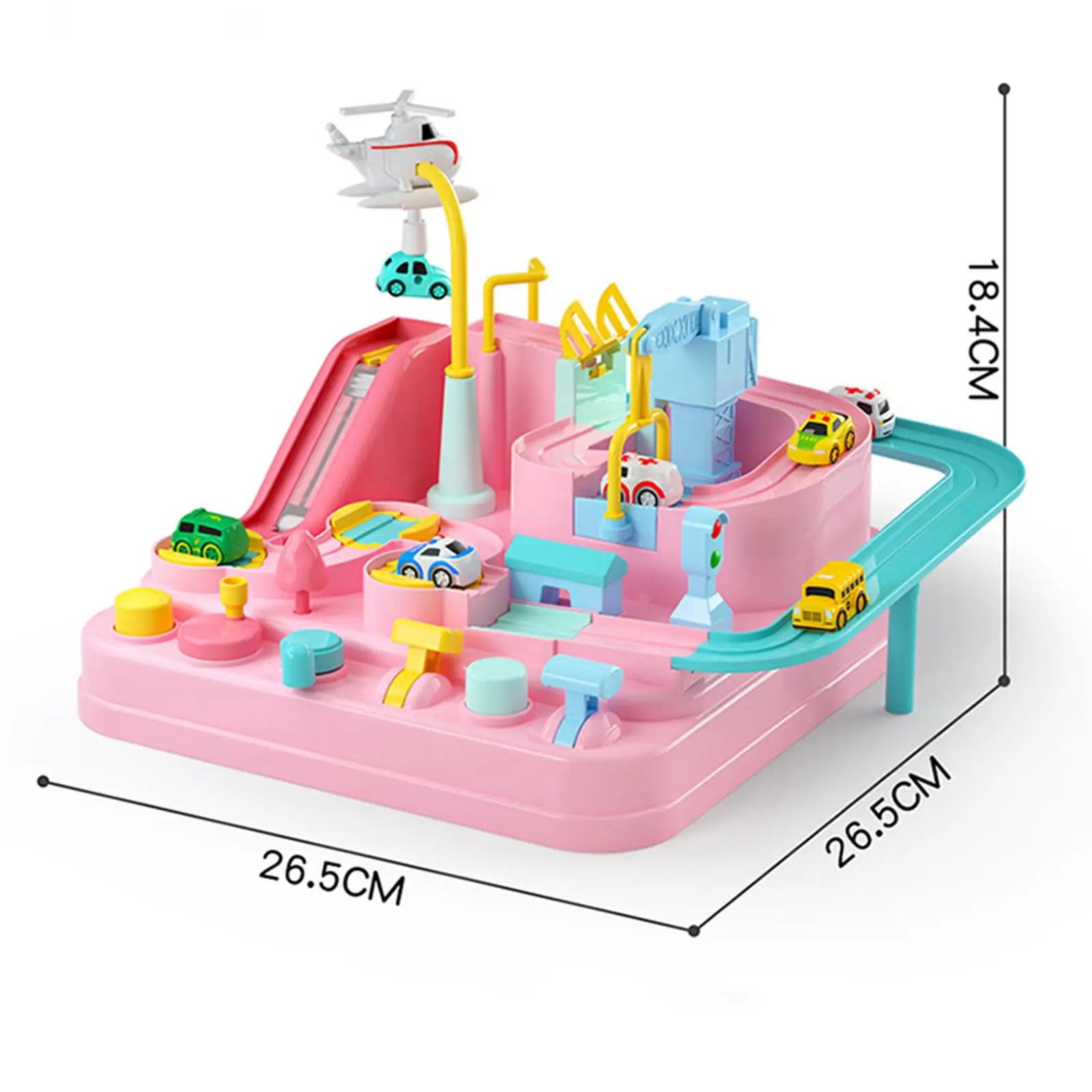 レールおもちゃ 車両おもちゃ 組み立て済みおもちゃ インタラクティブおもちゃ プレイセット 車の冒険 子供用おもちゃ 幼児用