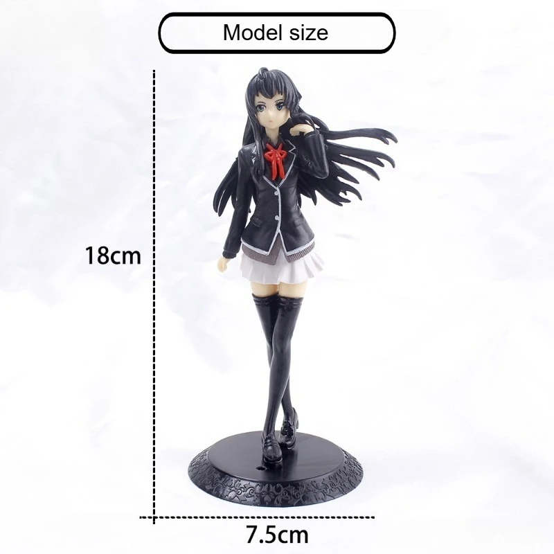 18CM Anime Mijn Tiener Romantische Komedie SNAFU Figuur Yukinoshita Yukin Stand Animatie Model Speelgoed Geschenken Collectie Decoratie PVC