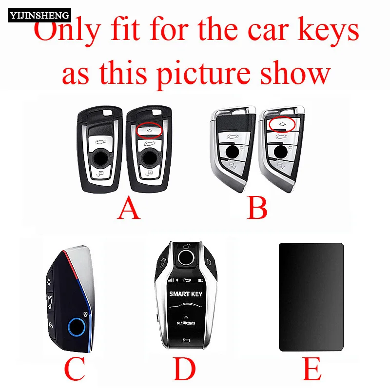ABS Carbon Style Car Key Case Cover Fob Keychain for Bmw 1 3 5 7 Series X1 X3 X5 X6 X7 F30 G20 F34 F31 G30 G01 F15 G05 I3 M4