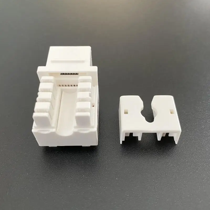 

652F 2 шт. Сетевой модуль CAT5E Разъем RJ45 Информационная розетка Cat5e Keystone Стандарт