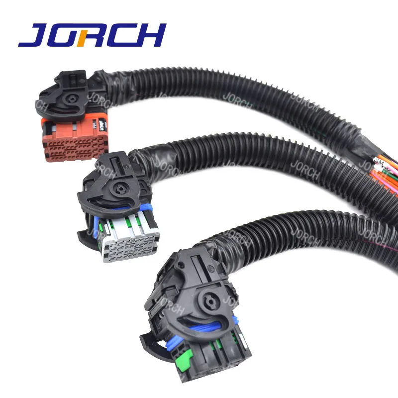 1set Automotive 32 Pin 48 Pin Computer Board Connector Plug With Cable Controller Wire Harness for Weichai OH6 Woodward