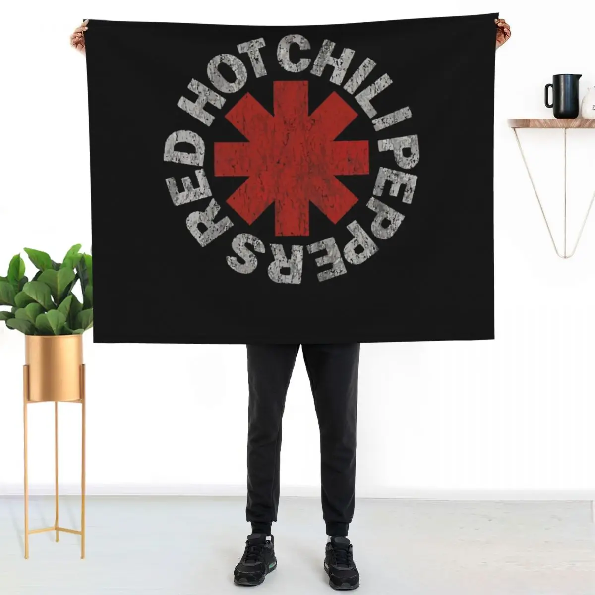 Red Hot Chill Peppers Throw Blanket Soft Weighted sofa bed Comforter Hairy Picnic Blankets