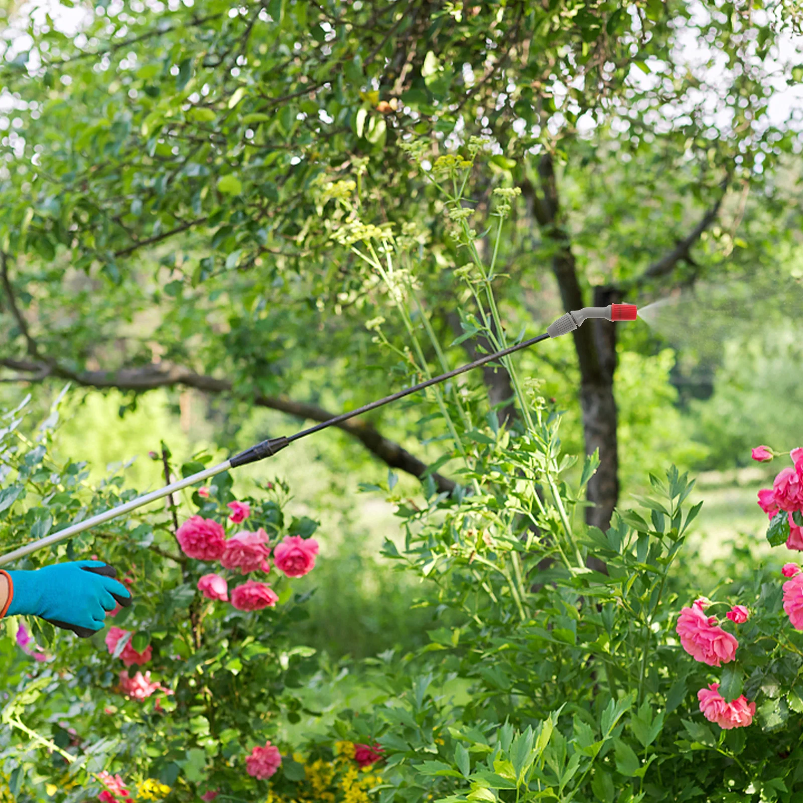 

5pcs Garden Hose Nozzle Round Cone Spray Tip For Car Cleaning Plant Irrigation Pet Bathing Universal Fit Durable Plastic Mist