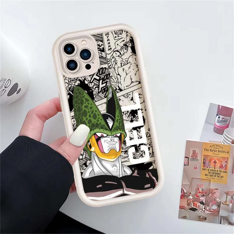 D-Dragon Ball Broly Jiren Capa para Apple iPhone 17 16 15 14 13 12 11 Plus Pro Max Olho Escada Capa de telefone