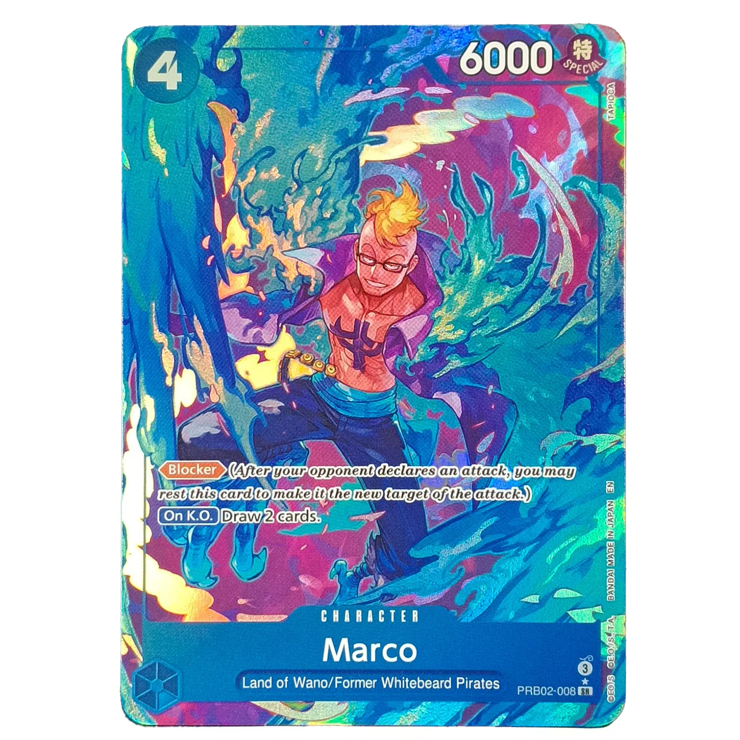 

OPCG English Marco Card Textured Foil Card Anime Collectible Cards