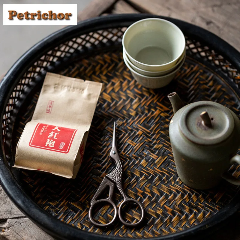 اليدوية اليابانية الشاي الفن كرين على شكل أكياس الشاي مقص التطريز قطع الخياطة خياط المقصات التطريز الحرفية Teaware الحرفية