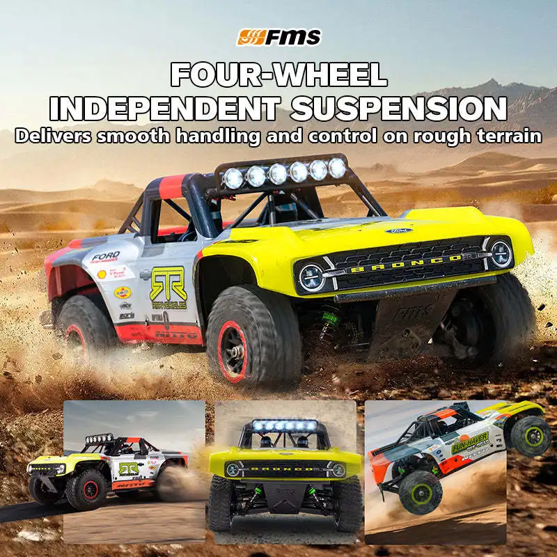 FMS 1/18 FCS18 Little Liema Brushless Brushed RC Car Remote Control Short Card Electric Simulation Racing Collection Car Model