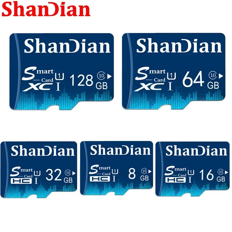 SHANDIAN Mini Smart SD Card 128GB TF USB Flash Memory Card with Outer Packaging for Mobile Phones and Cameras Smartsd SD Card