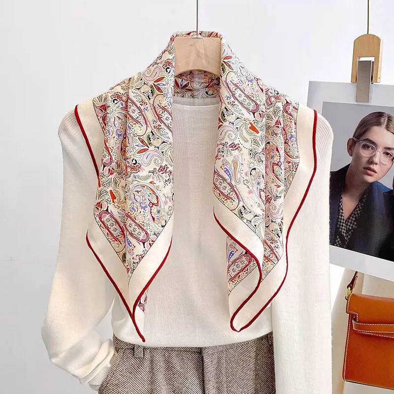 faionable-silk-woolen-square-scarf-versatile-warmth-for-ly-women-spring-2026-korean-sle-printed-multi-functional-scarf