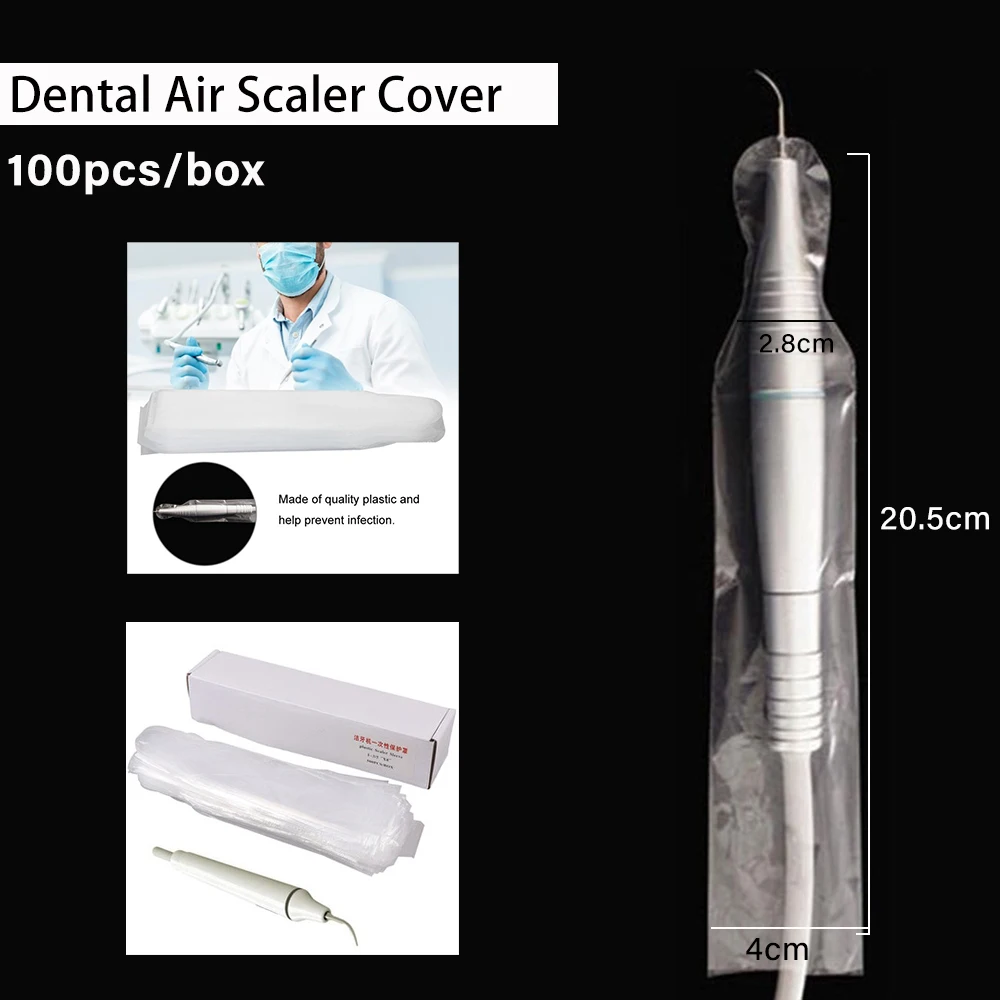 Dental Disposable Endoscope Protective Film Stain Resistant Film Scaler Light Curing Handpiece Protective Case Dental Tools