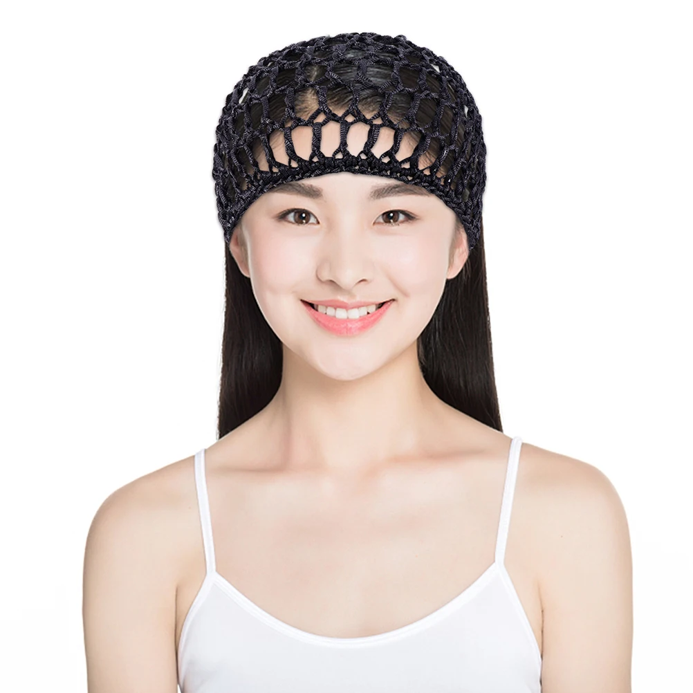 

5pcs Crochet Hair Net Mesh Sleep Cap For Women Girls Large Size Easy Wear Hair Cover For Braids Curls Extensions Comfortable