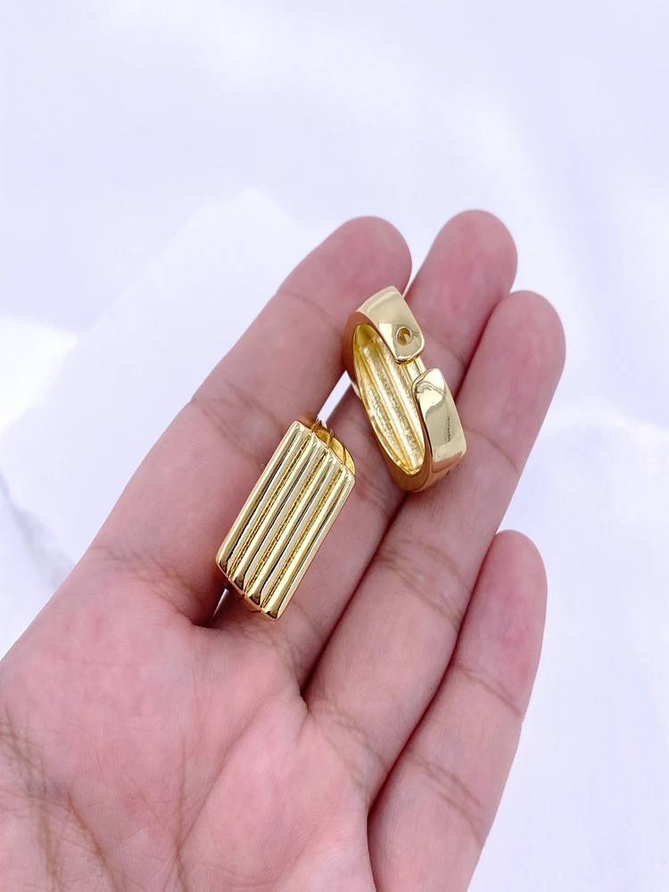 Fashion Thickness Yellow Gold Plated Women Jewelry Ring image 4