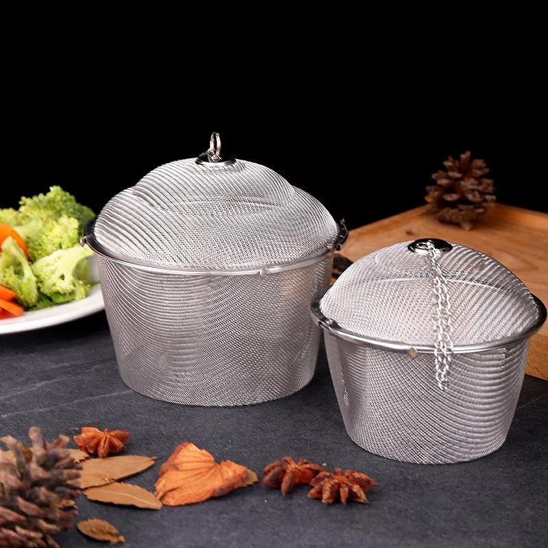 Reusable Stainless Steel Tea Infuser Ball - With Chain Coffee Spice Soup Herbal Sieve Filter Sachet For Kitchen