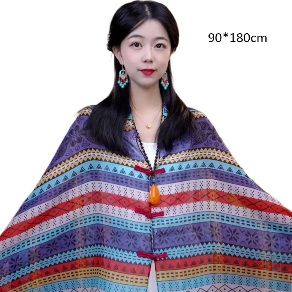Этнический стиль, весна-лето, шаль с пряжкой, пальто, защита от солнца, солнцезащитный крем, шелковый шарф, платок, тонкий темпераментный кардиган