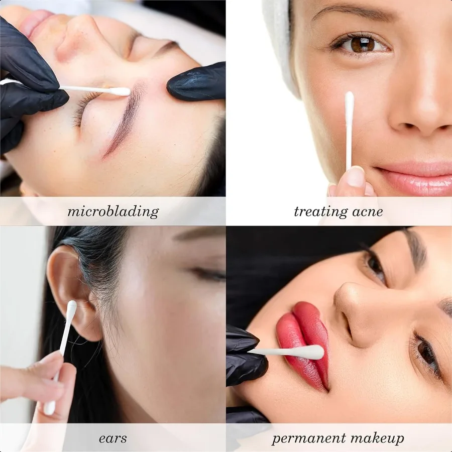 ダイアン綿棒 敏感肌用 やわらかくて優しい メイクアップ マニキュア ネイルポリッシュのタッチアップ マニキュア ペディキュア 美容アプリケーターに最適