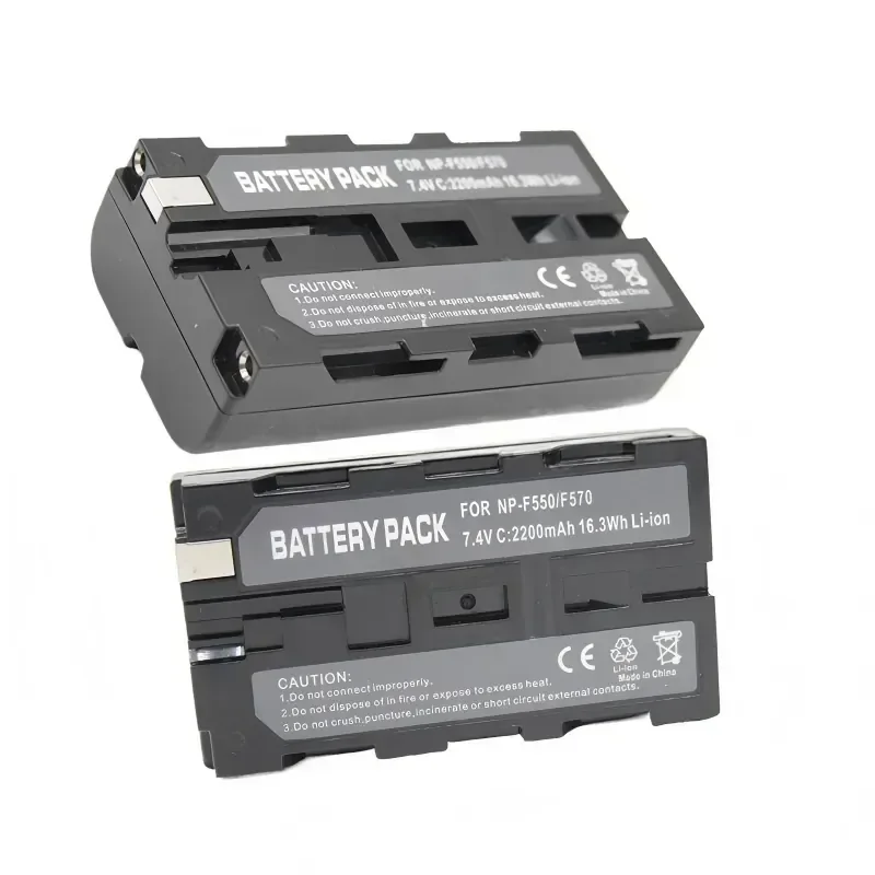 NP-F550 Camera Battery 7.4V 2200mAh for Sony XR550E CX45 CX680 AXP55 CX550E DCR-HC20 HC30 HC40 HC65 HC85 for LED Video Light