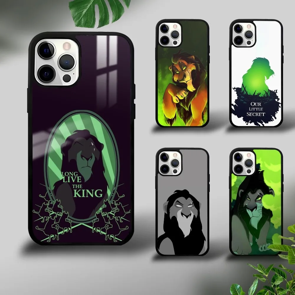 The L-Lion K-King Scar Phone Case For iPhone 16 15 14 13 12 11 Pro Xs Max Mini Plus Celulares Hard Funda