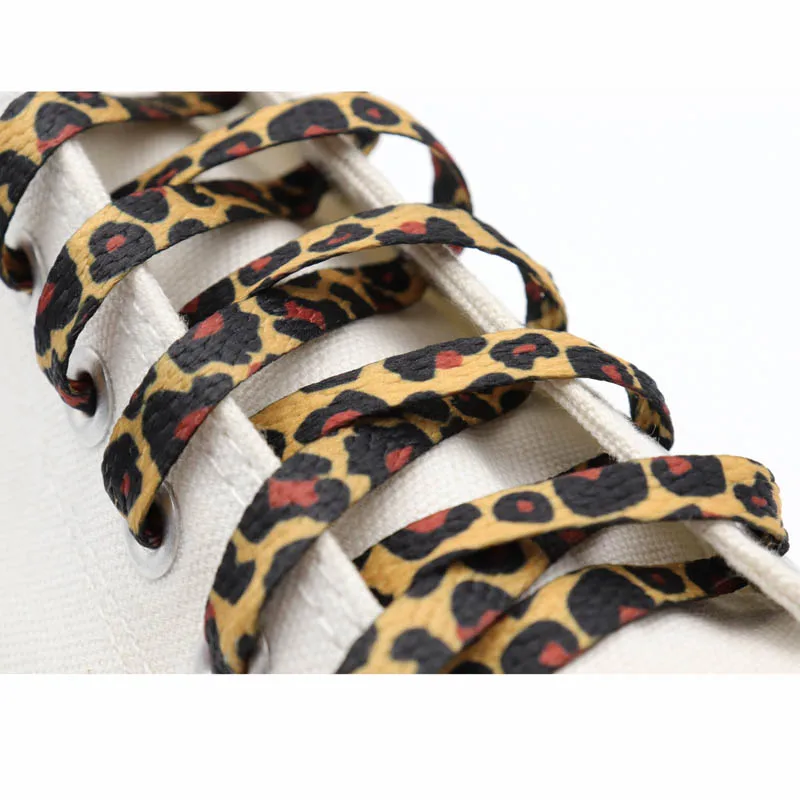 Cordon Classic Leopard Shoelaces Flat Lace for Shoes Jumpman 3 3s Basketball Shoestrings Shoe Accessories Women's Sports Shoes