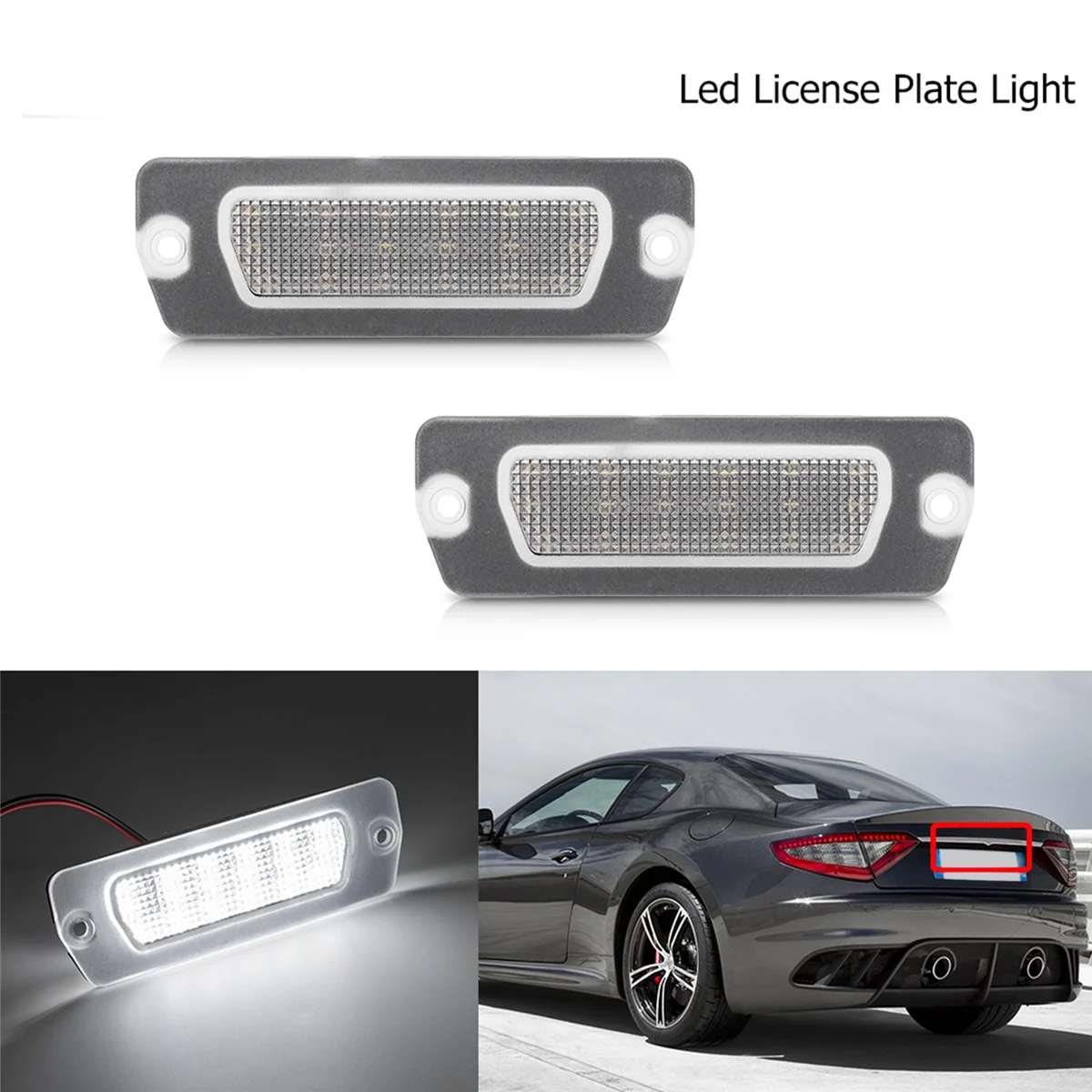 LED License Plate Light for Maserati GranTurismo GranCabrio Coupe 4200 4200 GT 2001-2007 198231