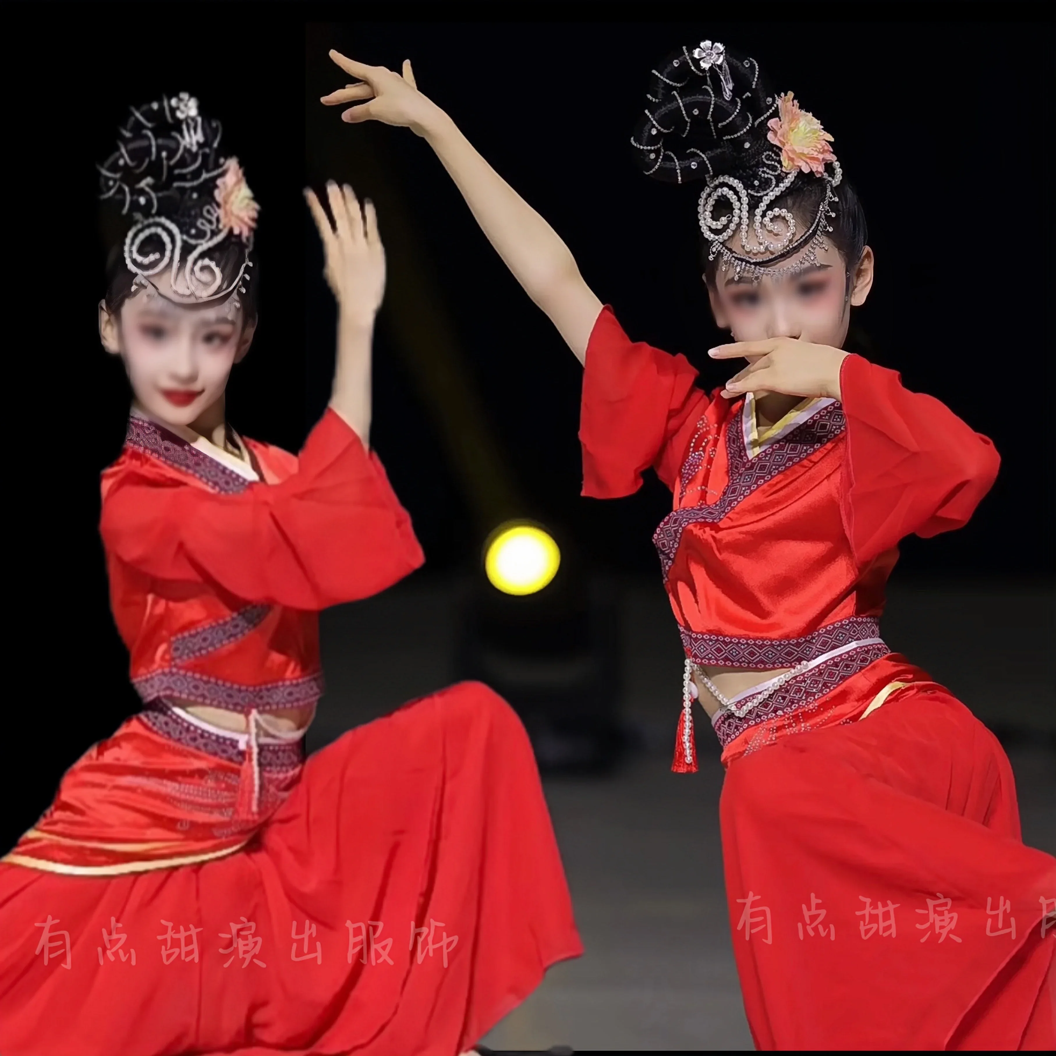 Han Feng Liying Classical Dance Costume Yu Ge Same Dance Costume Children's Ancient Style Performance 1 piece