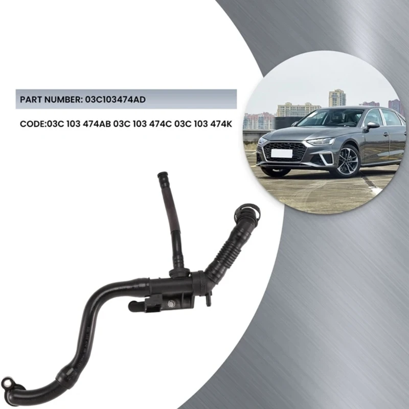 A2UC Exhaust Hose Duct Pipe Automotive Accessory 03C103474AD 03C103474AB