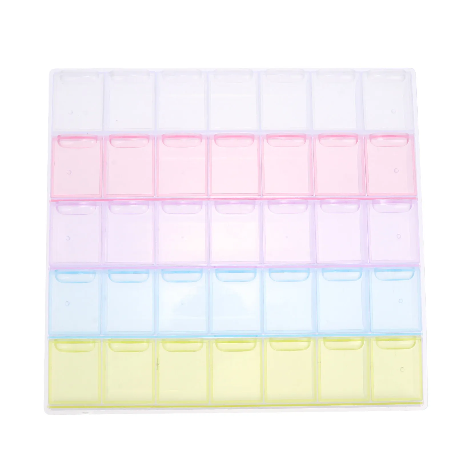 1Pcs Diamond Storage Box 35 Compartments Plastic Organizer Suitable for Beads Nail Art Jewelry Craft Supplies Storage