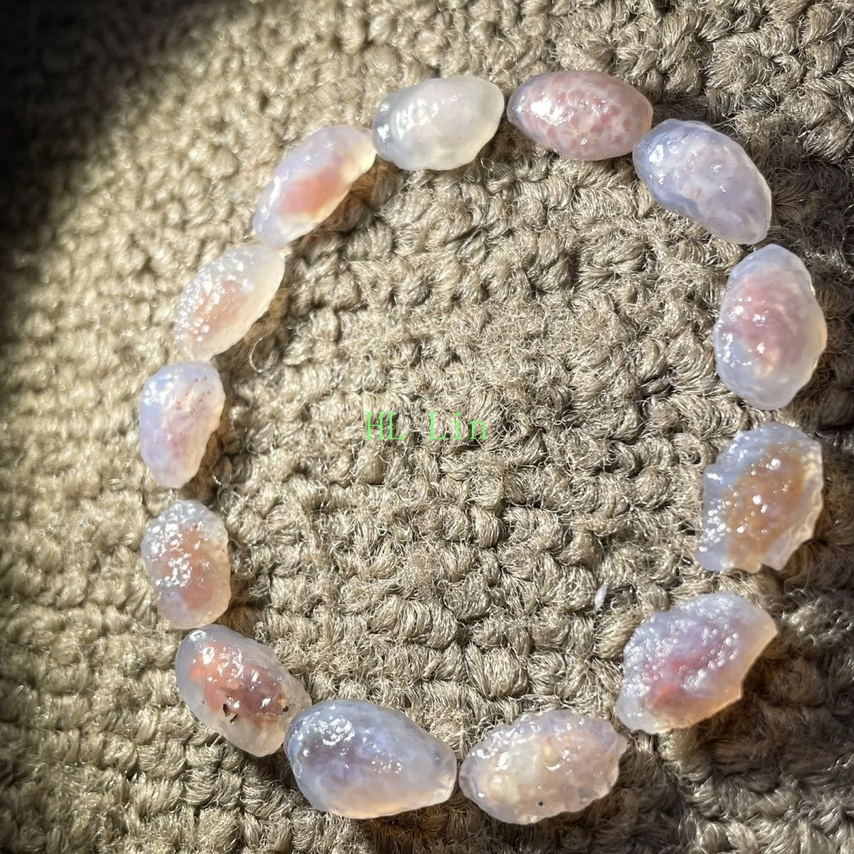 Birthday Gift Authentic Stone Candy Agate,Vial Set, 10-15mm Natural, Earth Mined Collection.Candy Agate
