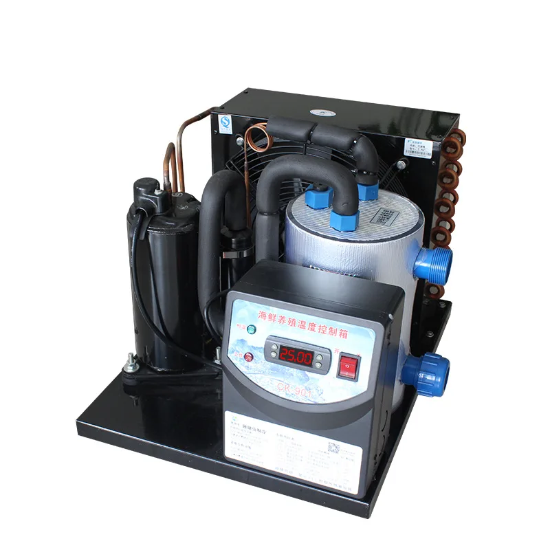 Aquarium Water Chiller Open Type Cooling Unit Commercial for Hydroponic Aquaculture Fish Tank Restaurant Seafood Display Cooling