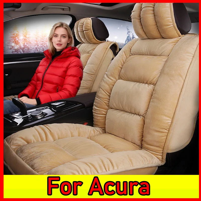 

For Acura Thickened Short Plush Winter Car Seat Cover | Warm, Full-Wrapped, Fits 5-Seat (Front & Rear)
