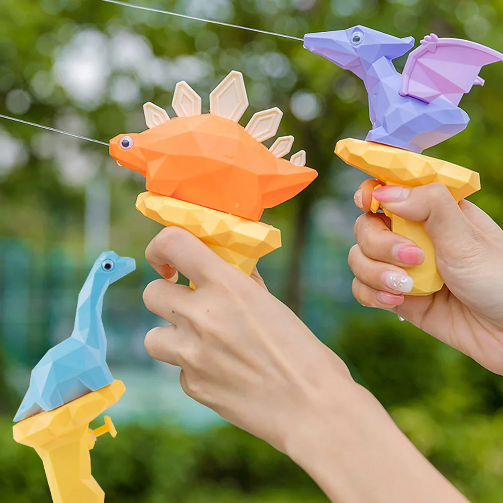 2Pcs Summer Beach Dinosaur Water Guns Toys for Kids Birthday Party Favors Baby Shower Guest Gift Pinata Fillers Goodie Bag