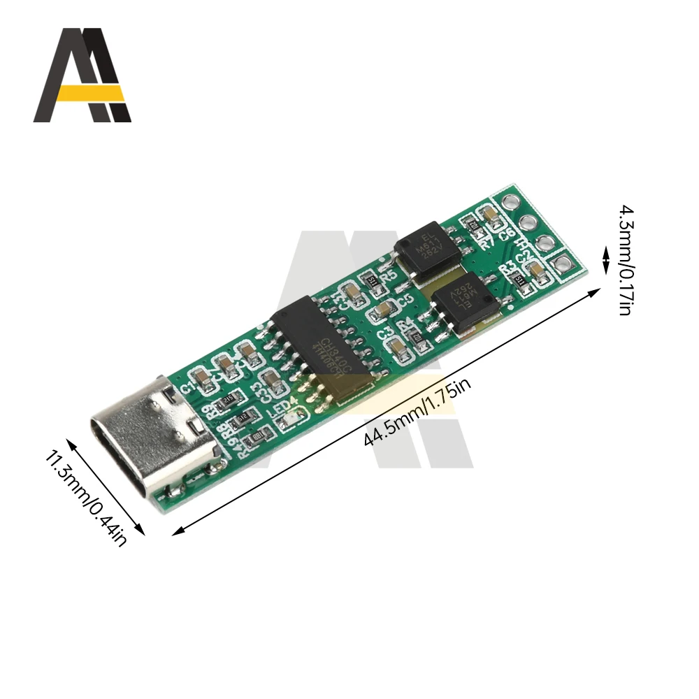 UART CH340 高速絶縁 USB から Ttl シリアルポート光電子絶縁モジュールタイプ C インターフェイス 3.3V/5V