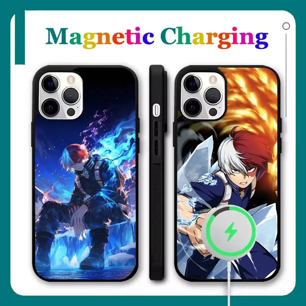 

My Hero Academia Shotodoroki Phone Case For iPhone 17,16,15,14,13,12,11,Pro,Max,Plus,Mini,Air,SE New Magsafe Wireless Charging